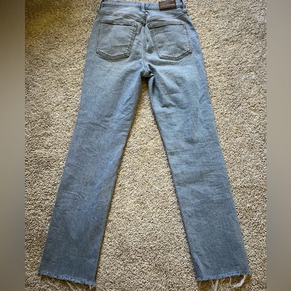 Madewell Women’s The Perfect Vintage Jean Distressed Raw Hem Light Wash Size 24 - Picture 10 of 11